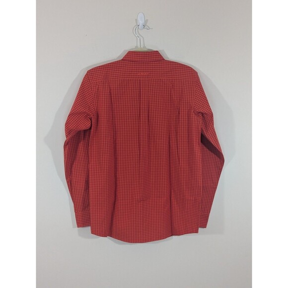 Ariat Boys Teen Pro Series Plaid Red Button Down Shirt Cowboy Western Sz XL (18) - Picture 10 of 10